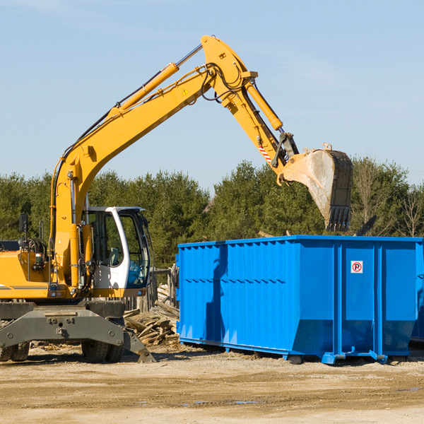 can i request a rental extension for a residential dumpster in Aberdeen NC